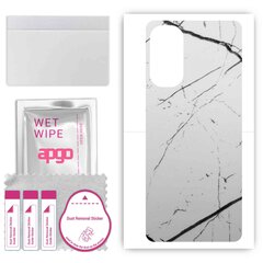 Apgo White Marble kaina ir informacija | Apsauginės plėvelės telefonams | pigu.lt