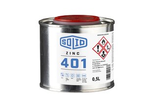 Jūriniai dažai Solid Zinc 401 sidabro spalvos 0,5 l kaina ir informacija | Dažai | pigu.lt