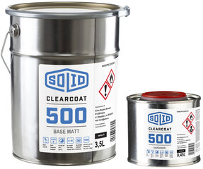 Pramoniniai dažai Solid Clearcoat 500 blizgūs 3,95 l kaina ir informacija | Dažai | pigu.lt