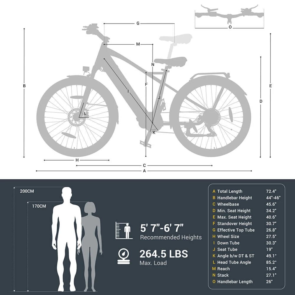 Elektrinis dviratis Eleglide C1 Mid-Drive, 27.5", mėlynas цена и информация | Elektriniai dviračiai | pigu.lt