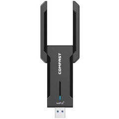 WiFi-USB адаптер WiFi, 5374Мбит/с, 2,4 ГГц, 5 ГГц, 6 ГГц цена и информация | Маршрутизаторы (роутеры) | pigu.lt