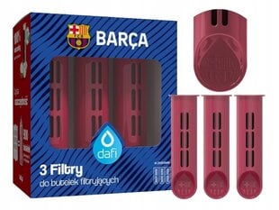 Dafi FC Barcelona vandens filtrų rinkinys, 3 vnt. цена и информация | Стаканы, фужеры, кувшины | pigu.lt