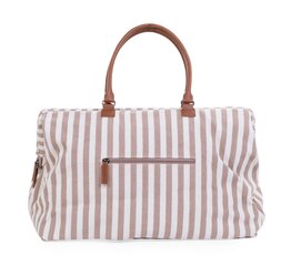 Didelis mamos reikmenų krepšys Mommy bag Childhome, stripes - nude,terracotta kaina ir informacija | Vežimėlių priedai | pigu.lt