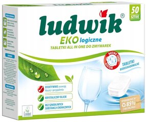 Ludwik indaplovių tabletės, 100 vnt. kaina ir informacija | Indų plovimo priemonės | pigu.lt