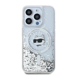 Karl Lagerfeld KLHMP13LLGCHSGH iPhone 13 Pro | 13 6.1" hardcase transparent Liquid Glitter Choupette Head Magsafe цена и информация | Чехлы для телефонов | pigu.lt