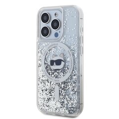 Karl Lagerfeld KLHMP15LLGCHSGH iPhone 15 Pro 6.1" hardcase transparent Liquid Glitter Choupette Head Magsafe цена и информация | Чехлы для телефонов | pigu.lt