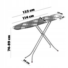 Lyginimo lenta, 114x34 cm kaina ir informacija | Lyginimo lentos | pigu.lt