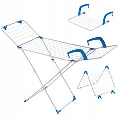 Сушилка для белья 3в1, стоячая, устойчивая, 168см, сушилка для одежды на балконе, для стирки цена и информация | Сушилки для белья и аксессуары | pigu.lt