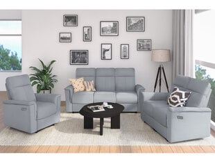 Trivietė sofa Loft Southbrook, pilka kaina ir informacija | Sofos | pigu.lt