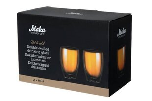 Maku dvigubo stiklo stiklinė 350 ml, 2 vnt. kaina ir informacija | Taurės, puodeliai, ąsočiai | pigu.lt