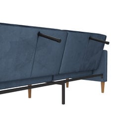 Dvivietė sofa-lova Dorel Home Lilly, mėlyna kaina ir informacija | Sofos | pigu.lt