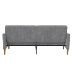 Dvivietė sofa-lova Dorel Home Lilly, pilka kaina ir informacija | Sofos | pigu.lt