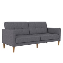 Dvivietė sofa-lova Dorel Home Lilly, pilka kaina ir informacija | Sofos | pigu.lt