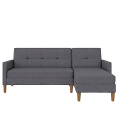 Sofa-lova Dorel Home Lilly, pilka kaina ir informacija | Sofos | pigu.lt