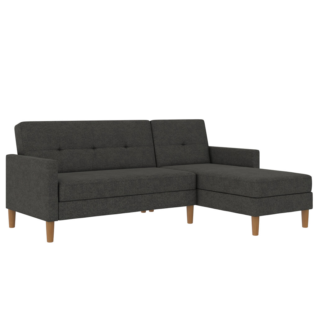 Sofa-lova Dorel Home Lilly, pilka kaina ir informacija | Sofos | pigu.lt