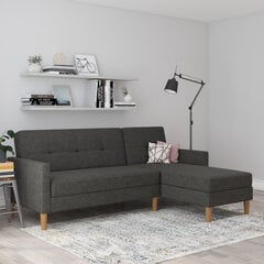 Sofa-lova Dorel Home Lilly, pilka kaina ir informacija | Sofos | pigu.lt