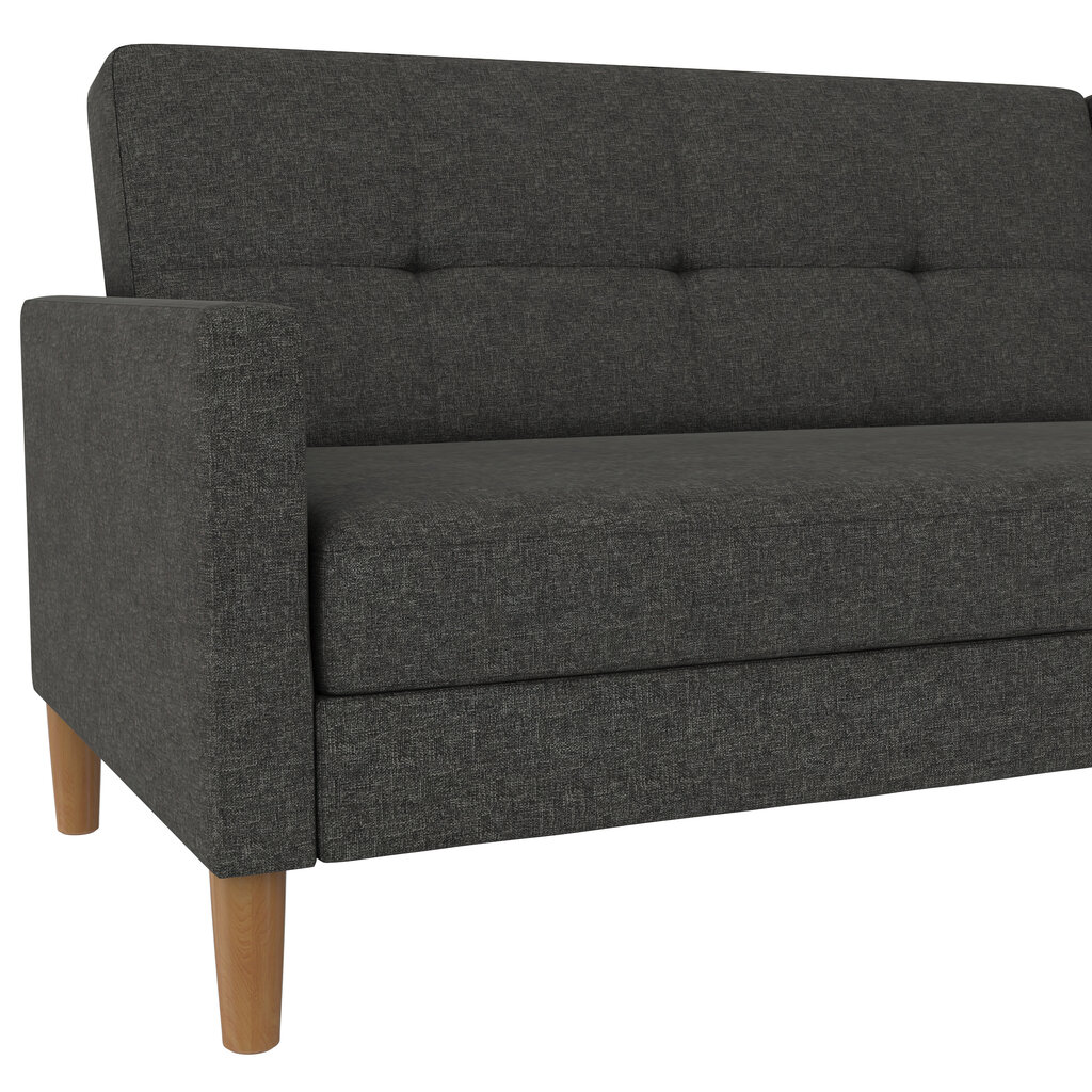 Sofa-lova Dorel Home Lilly, pilka kaina ir informacija | Sofos | pigu.lt