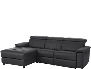 Trivietė sofa Loft Tanaro, juoda kaina ir informacija | Sofos | pigu.lt