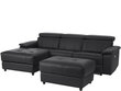 Trivietė sofa Loft Tanaro, juoda kaina ir informacija | Sofos | pigu.lt