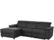 Trivietė sofa Loft Tanaro, juoda kaina ir informacija | Sofos | pigu.lt