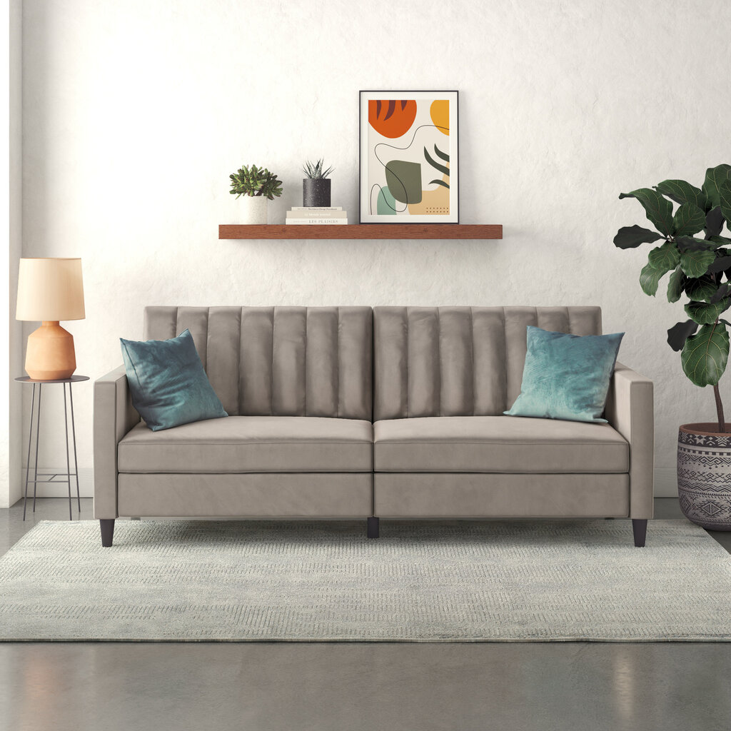 Dvivietė sofa-lova Dorel Home Celine, pilka цена и информация | Sofos | pigu.lt