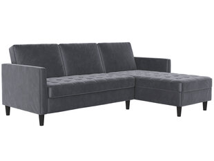 Trivietė sofa-lova Dorel Home Presley, pilka kaina ir informacija | Sofos | pigu.lt