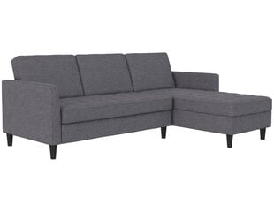 Trivietė sofa-lova Dorel Home Presley, pilka kaina ir informacija | Sofos | pigu.lt