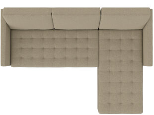 Trivietė sofa-lova Dorel Home Presley, ruda kaina ir informacija | Sofos | pigu.lt