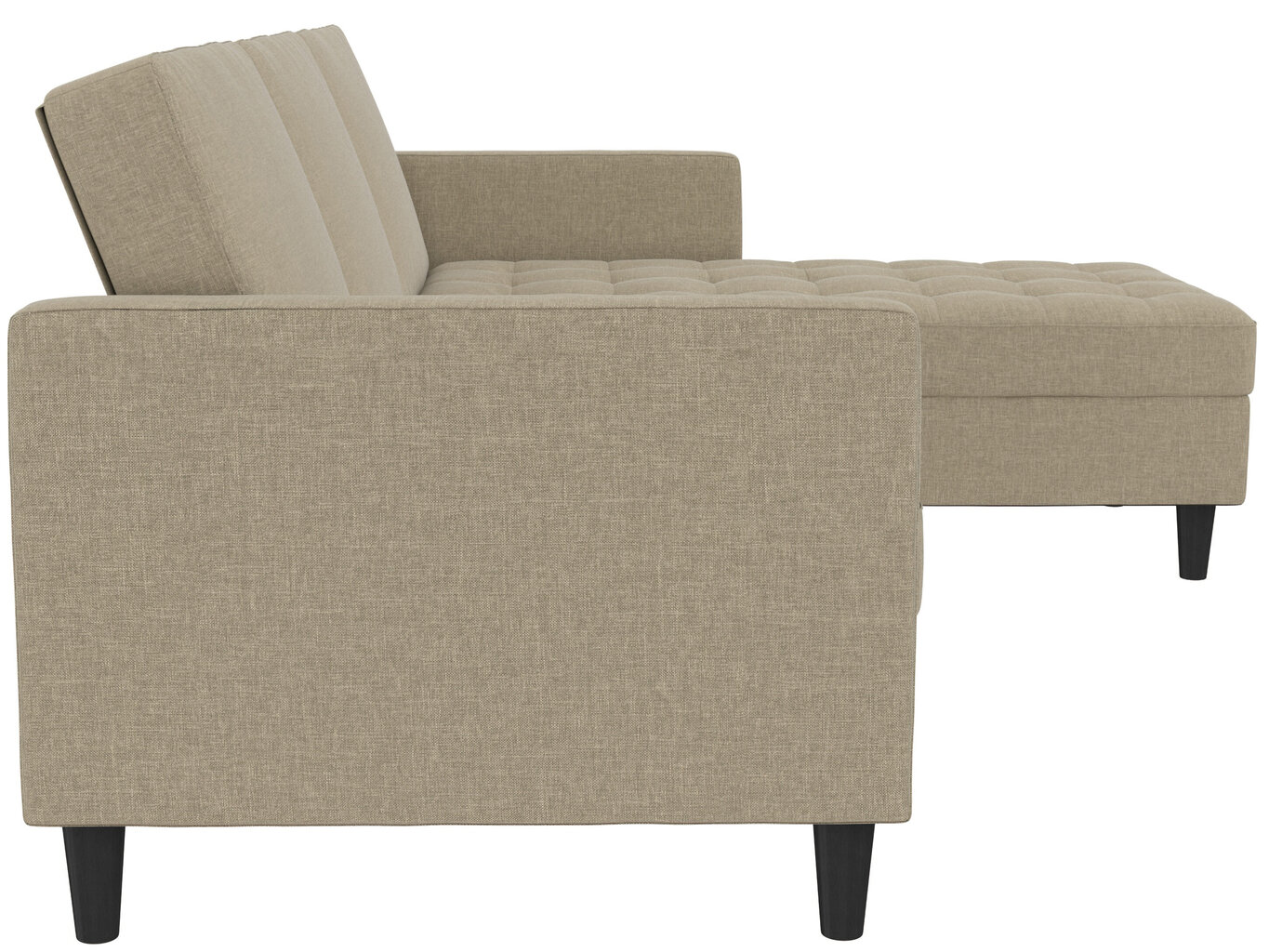 Trivietė sofa-lova Dorel Home Presley, ruda kaina ir informacija | Sofos | pigu.lt