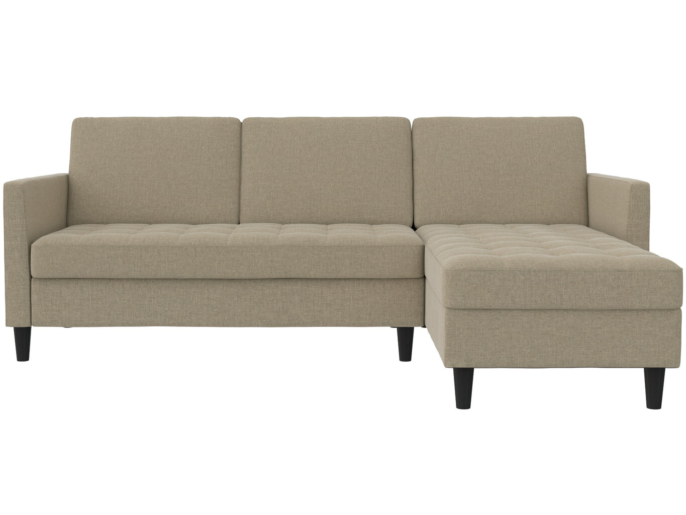 Trivietė sofa-lova Dorel Home Presley, ruda kaina ir informacija | Sofos | pigu.lt