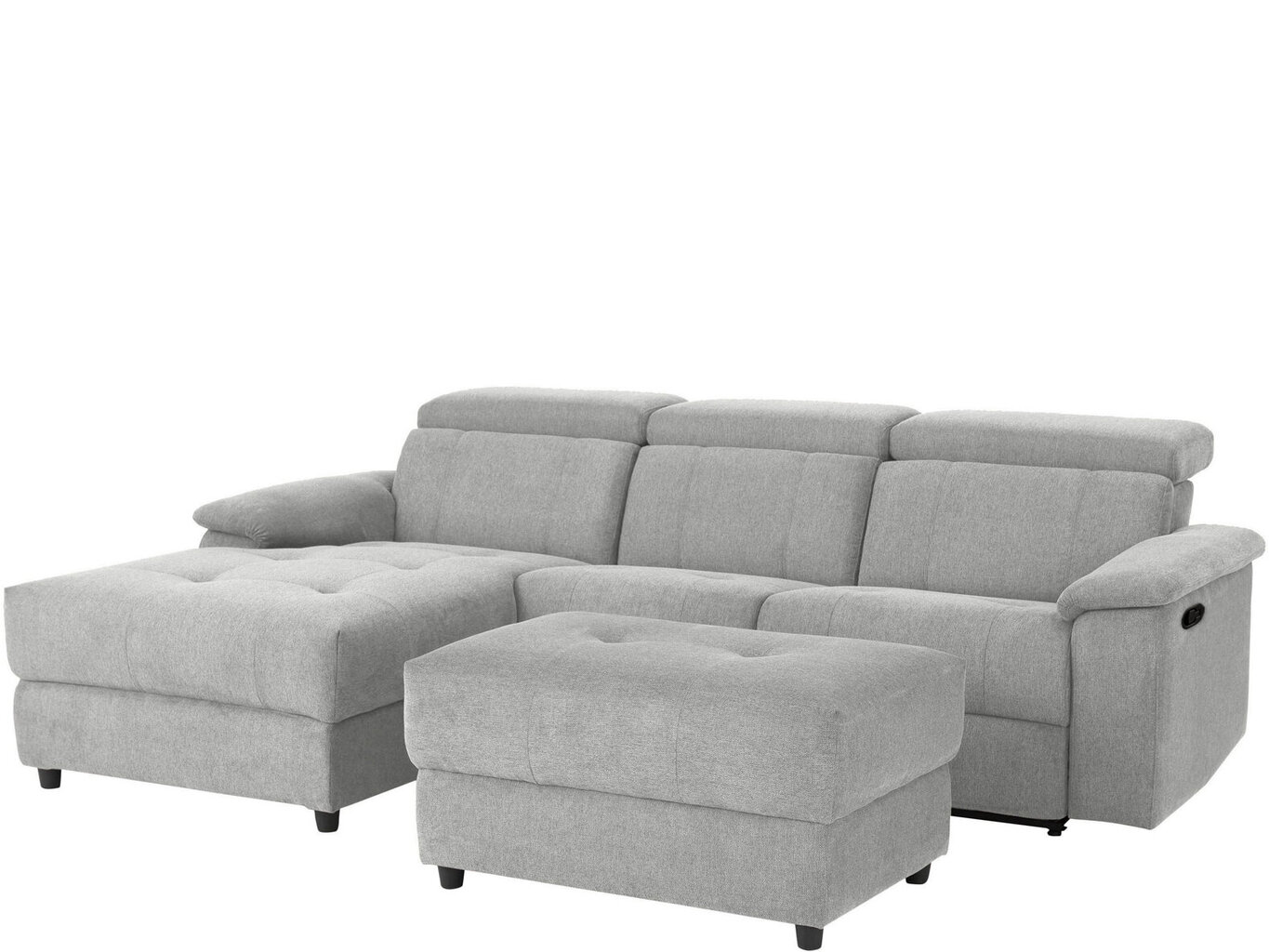 Trivietė sofa Loft Tanaro, pilka kaina ir informacija | Sofos | pigu.lt