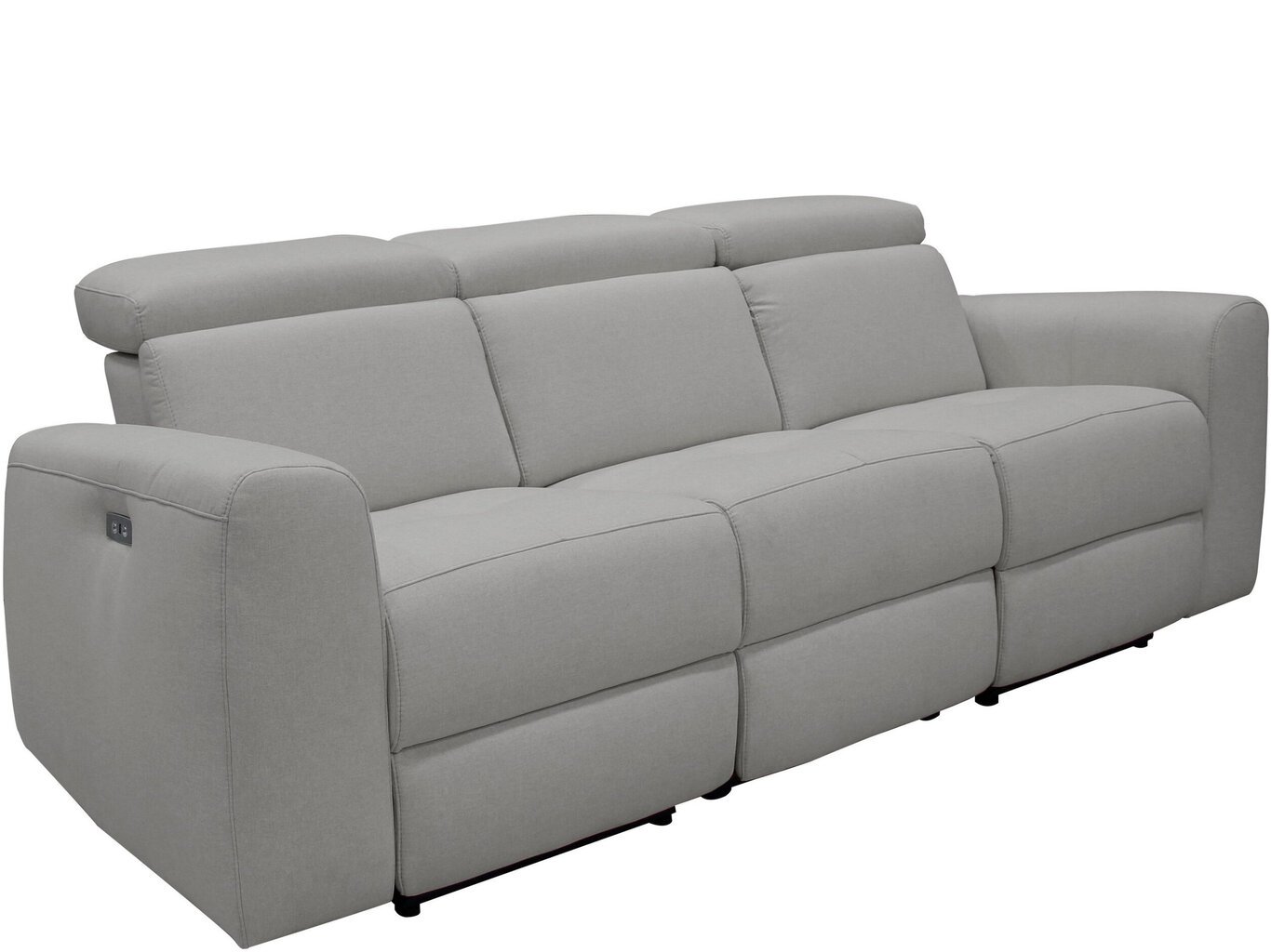 Trivietė sofa Loft Capena, pilka kaina ir informacija | Sofos | pigu.lt