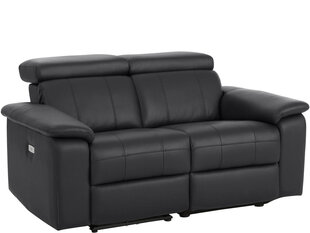 Dvivietė sofa Loft24 Tanaro, juoda kaina ir informacija | Sofos | pigu.lt