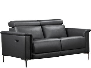 Dvivietė sofa reglaineris Loft24 Lund, pilka kaina ir informacija | Sofos | pigu.lt