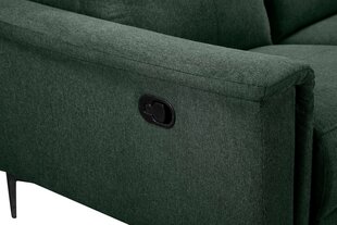 Dvivietė sofa reglaineris Loft24 Lund, žalia kaina ir informacija | Sofos | pigu.lt