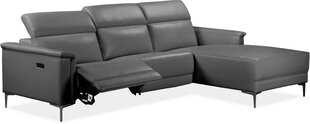 Sofa reglaineris Loft24 Lund, pilka kaina ir informacija | Sofos | pigu.lt