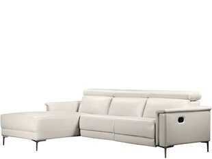 Trivietė sofa reglaineris Loft24 Lund, smėlio spalvos kaina ir informacija | Sofos | pigu.lt