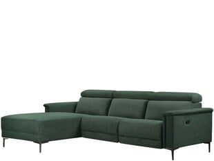 Trivietė sofa reglaineris Loft24 Lund, žalia kaina ir informacija | Sofos | pigu.lt