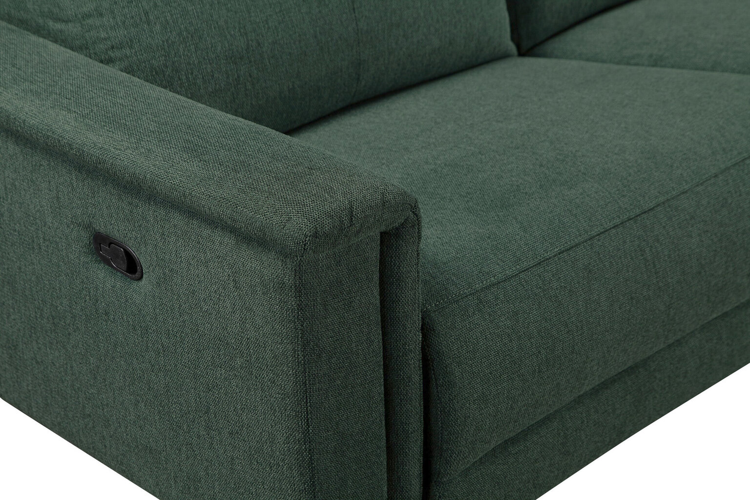 Trivietė sofa reglaineris Loft24 Lund, žalia kaina ir informacija | Sofos | pigu.lt