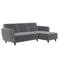 Sofa-lova Dorel Home Perry, pilka kaina ir informacija | Sofos | pigu.lt