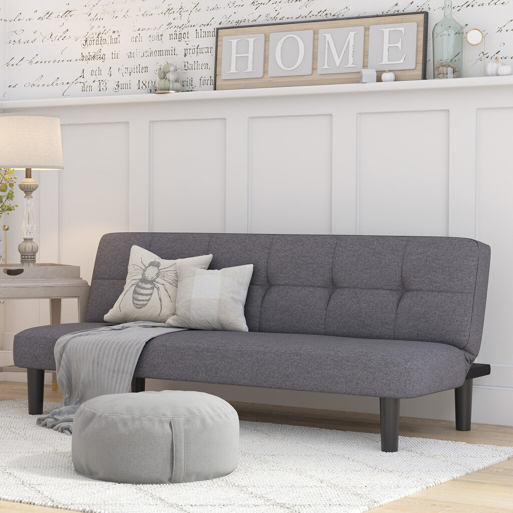 Sofa-lova Dorel Home Alby, pilka kaina ir informacija | Sofos | pigu.lt