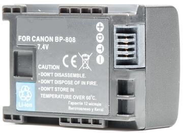 Canon BP-808, 890mAh kaina ir informacija | Akumuliatoriai vaizdo kameroms | pigu.lt
