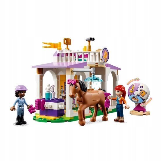 41746 LEGO Friends Horse Training ir pliušinė pagalvė Katė, 50 cm kaina ir informacija | Konstruktoriai ir kaladėlės | pigu.lt