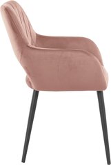 2-jų valgomojo kėdžių komplektas Loft24 Franca, rožinis kaina ir informacija | Virtuvės ir valgomojo kėdės | pigu.lt