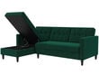 Trivietė sofa-lova Dorel Home Hartford, žalia kaina ir informacija | Sofos, sofos-lovos | pigu.lt