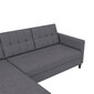 Trivietė sofa-lova Dorel Home Hartford, pilka цена и информация | Sofos | pigu.lt