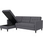 Trivietė sofa-lova Dorel Home Hartford, pilka цена и информация | Sofos | pigu.lt