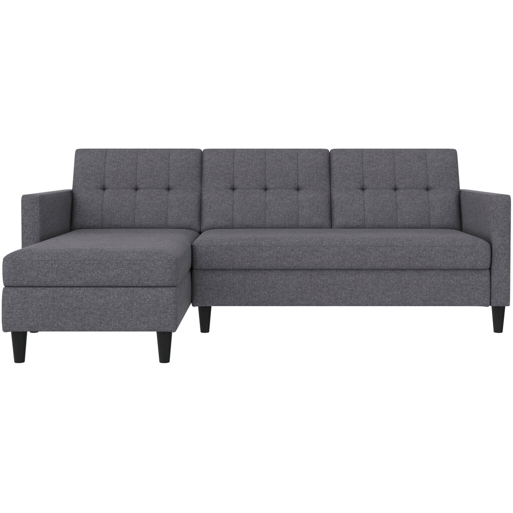 Trivietė sofa-lova Dorel Home Hartford, pilka цена и информация | Sofos | pigu.lt