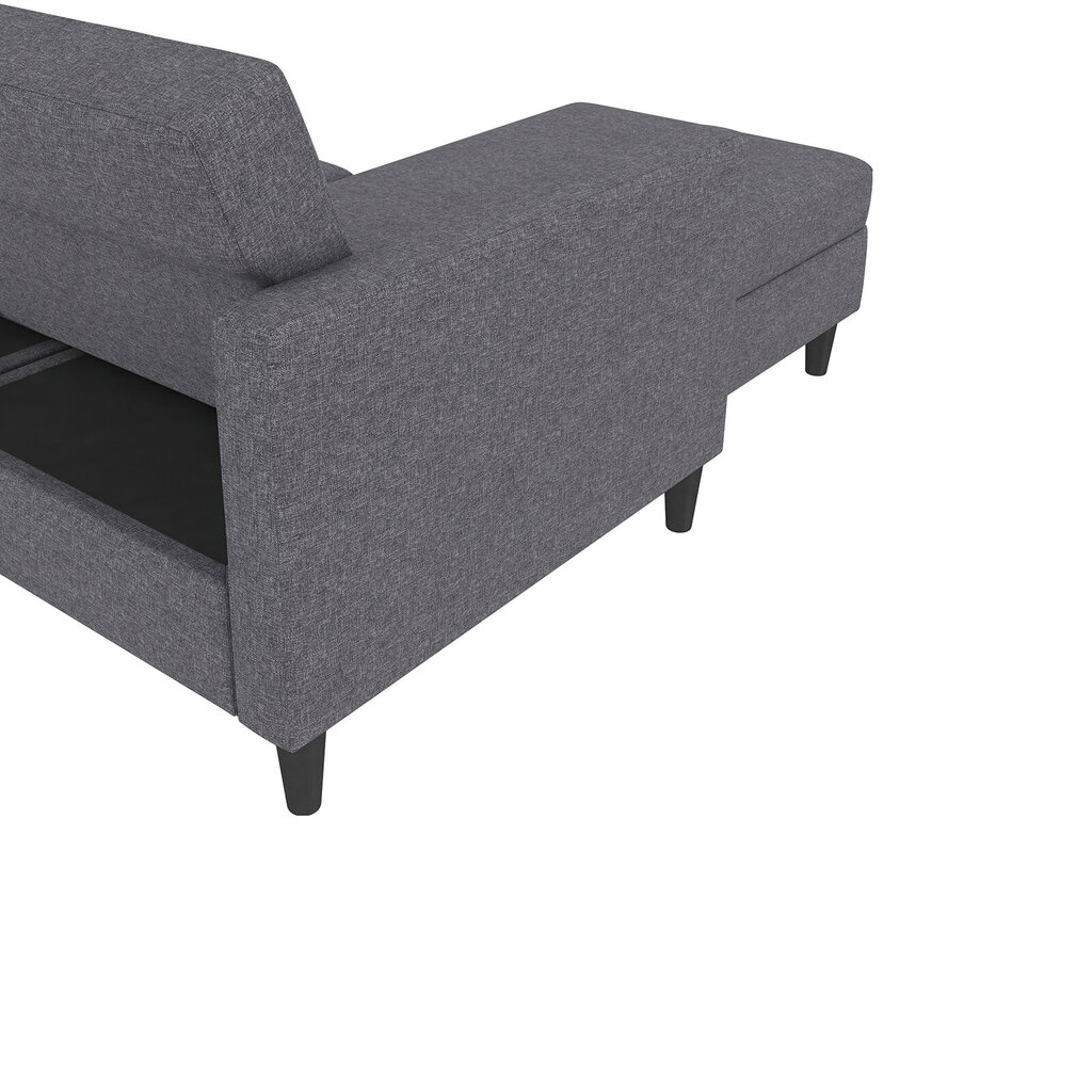 Trivietė sofa-lova Dorel Home Hartford, pilka цена и информация | Sofos | pigu.lt