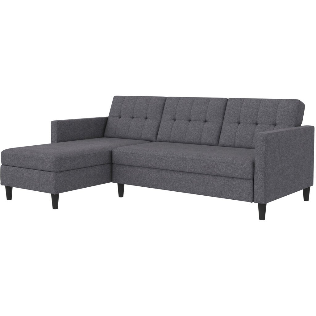 Trivietė sofa-lova Dorel Home Hartford, pilka цена и информация | Sofos | pigu.lt